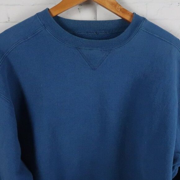 LL BEAN BY RUSSELL ATHLETIC BLUE CREW NECK LONG SLEEVE VINTAGE SWEATSHIRT SIZE L - Picture 4 of 6